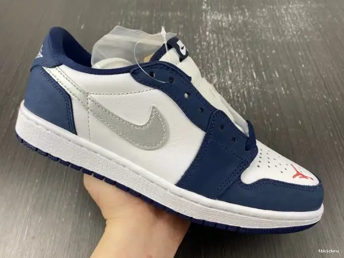 Cheap TBK Midnight SB CJ7891-400 Jordan 1 Low Navy 0406